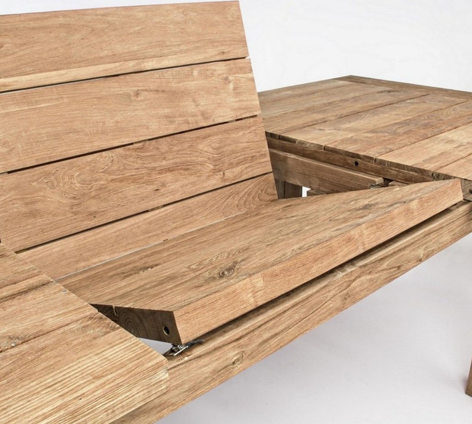 Tavolo allungabile "Bounty" in legno di Teak Riciclato da giardino 180/250 x 100 cm in Tavoli standard Decor Space - Altamura, commercioVirtuoso.it