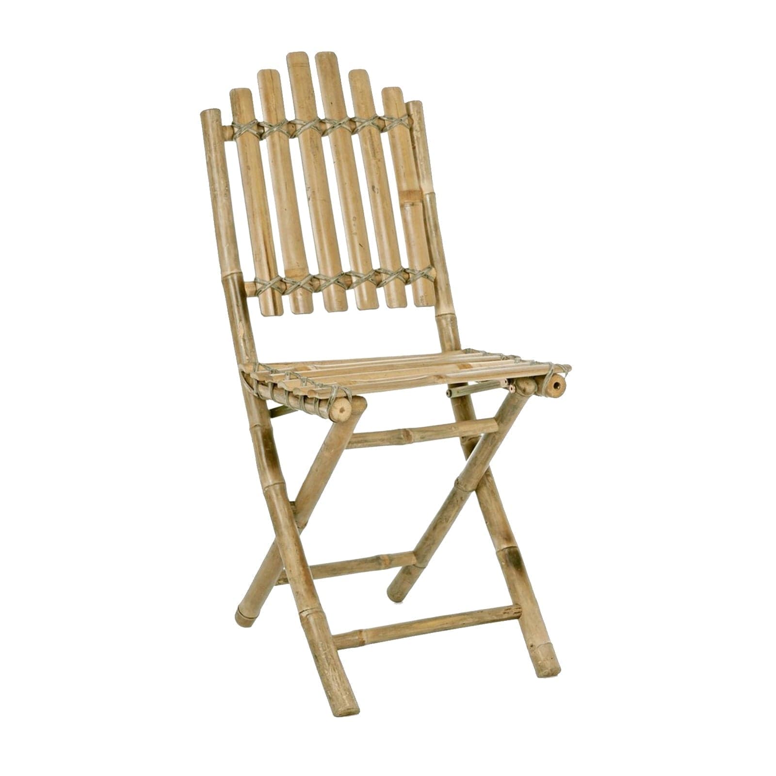 Set 2 Sedie pieghevoli "Joyce" in bamboo per giardino e veranda in Sedie per tavolo da giardino Decor Space - Altamura, commercioVirtuoso.it