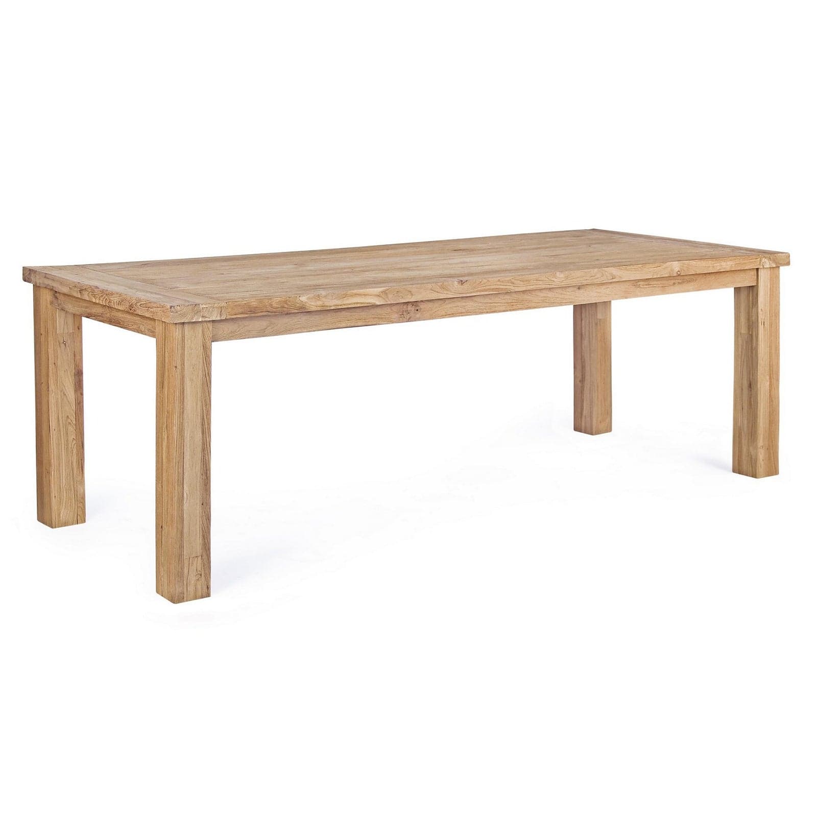 Tavolo "Bounty" fisso in legno di Teak Riciclato da giardino 240 x 100 cm in Tavoli standard Decor Space - Altamura, commercioVirtuoso.it