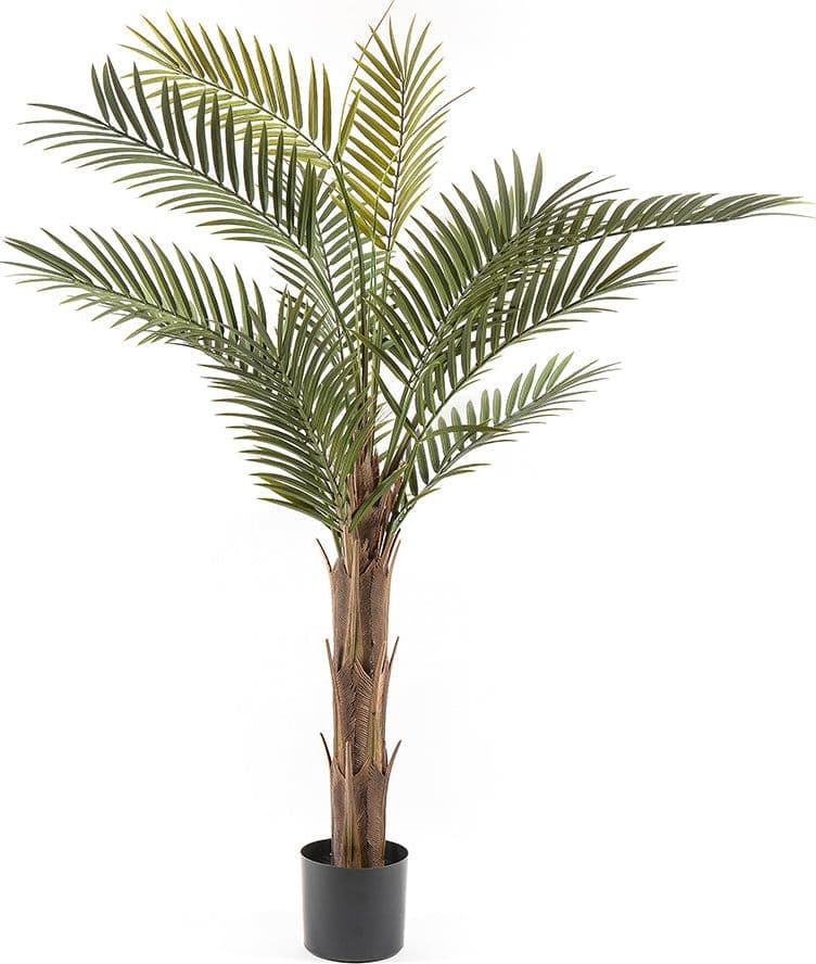 Palma con vaso, pianta artificiale decorativa verde da 150 cm per interno