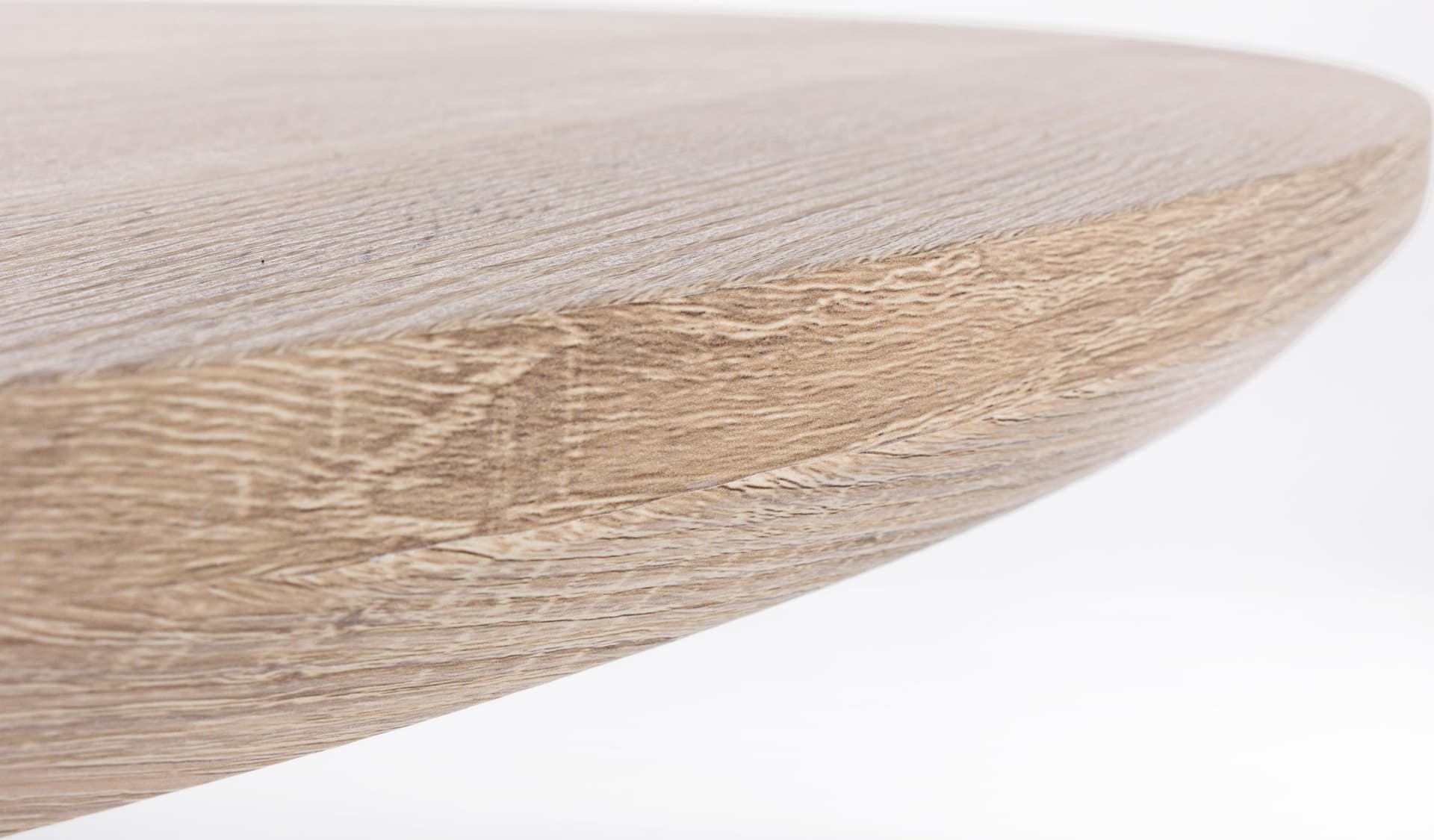 Tavolo tondo da pranzo moderno "Henry" in legno Ø 135 cm gambe in acciaio nero - 4