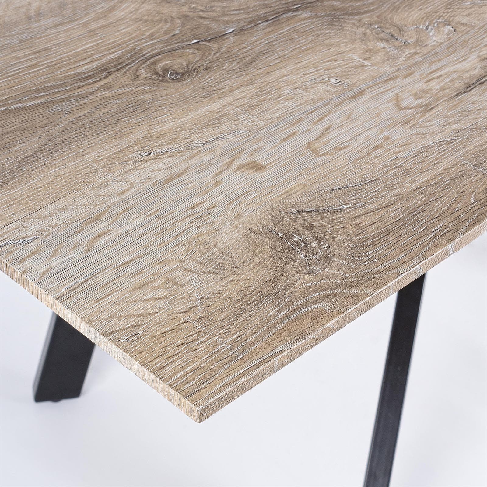 Tavolo in legno "Zeno" da pranzo per interno da 160 cm arredamento cucina e soggiorno - 5