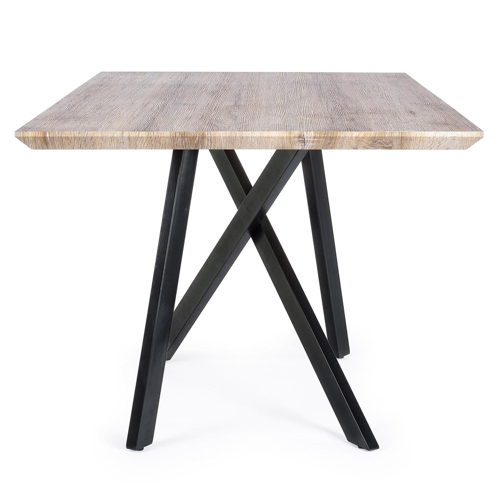 Tavolo in legno "Zeno" da pranzo per interno da 160 cm arredamento cucina e soggiorno in Tavoli da sala da pranzo Decor Space - Altamura, commercioVirtuoso.it