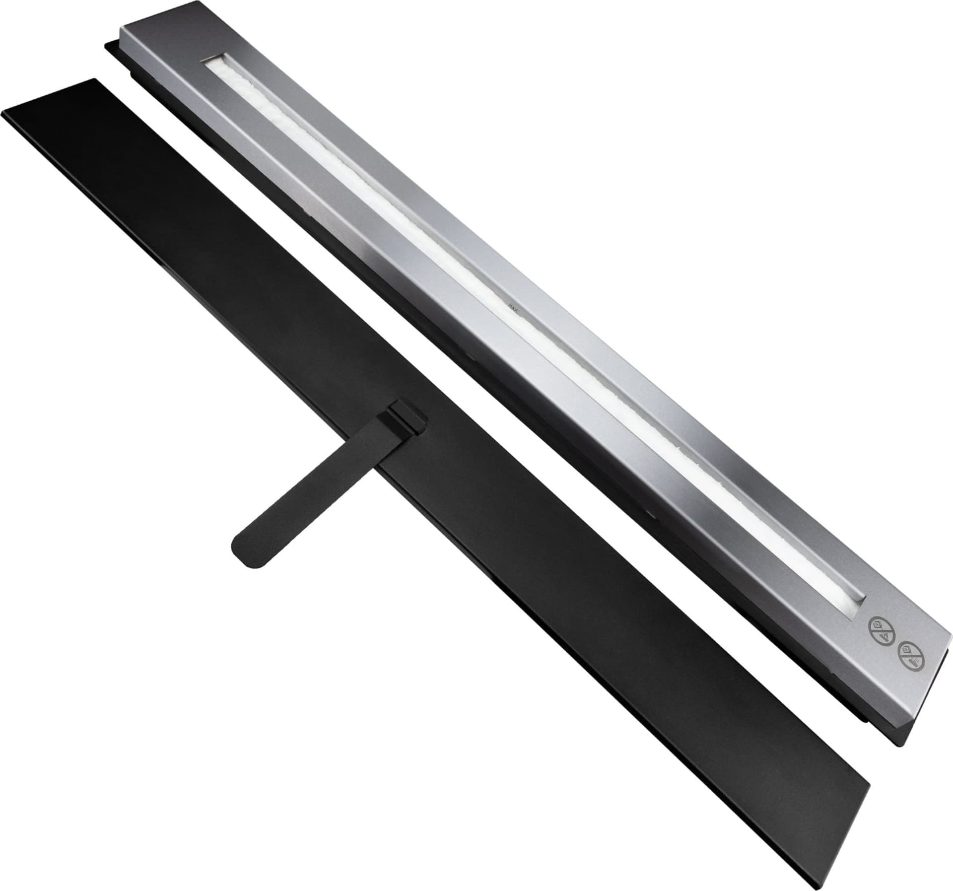 Bruciatore a Bioetanolo in Acciaio Inox serbatoio da incasso da 1,7 lt 90 cm