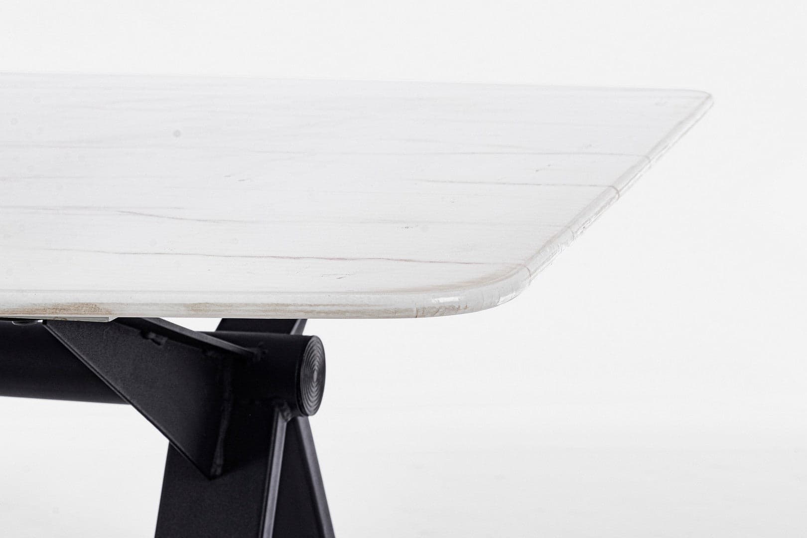 Tavolo Paloma con gambe in acciaio verniciato, top in vetro temperato 160 x 90 cm in Tavoli da sala da pranzo Decor Space - Altamura, commercioVirtuoso.it