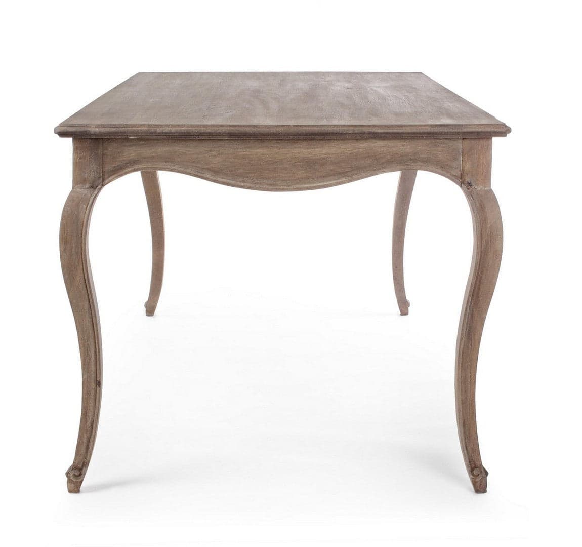Tavolo Malika rettangolare in legno di mango finitura a base di nitrocellulosa da 175 x 90 cm in Tavoli da sala da pranzo Decor Space - Altamura, commercioVirtuoso.it