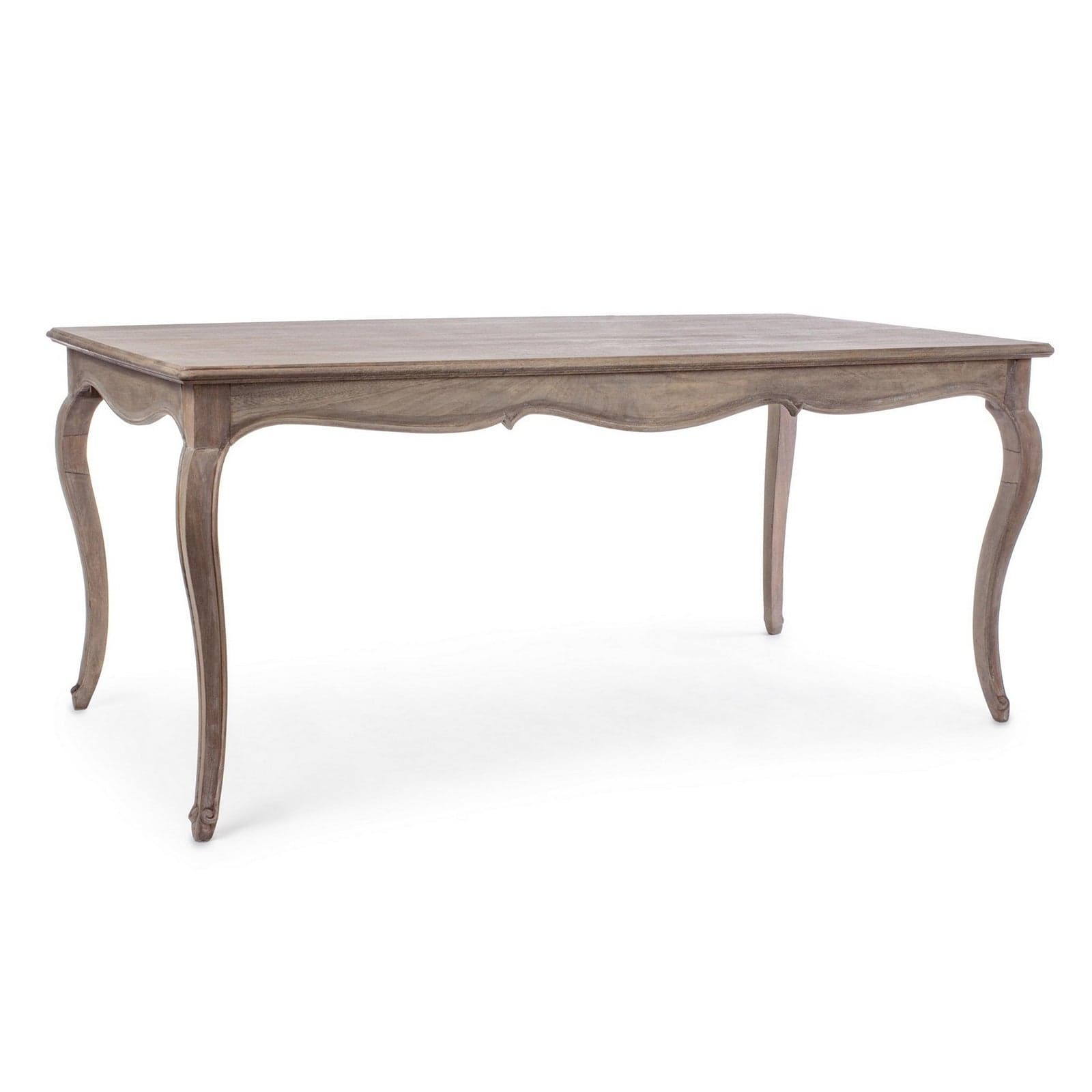 Tavolo Malika rettangolare in legno di mango finitura a base di nitrocellulosa da 175 x 90 cm in Tavoli da sala da pranzo Decor Space - Altamura, commercioVirtuoso.it