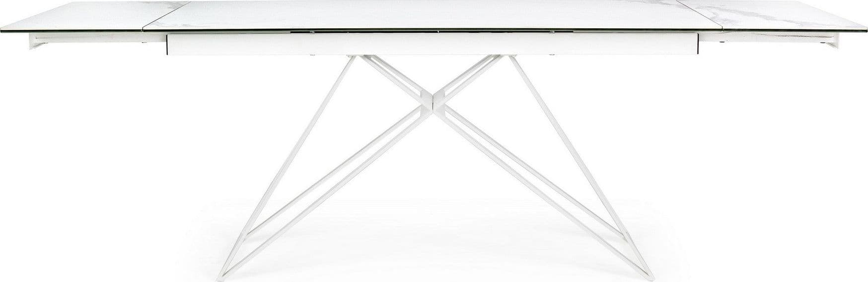 Tavolo Quasar allungabile rettangolare con piano in ceramica con supporto in vetro temperato da 160-240 x 90 cm Casa e cucina/Arredamento/Sala da pranzo/Tavoli da sala da pranzo Decor Space - Altamura, Commerciovirtuoso.it