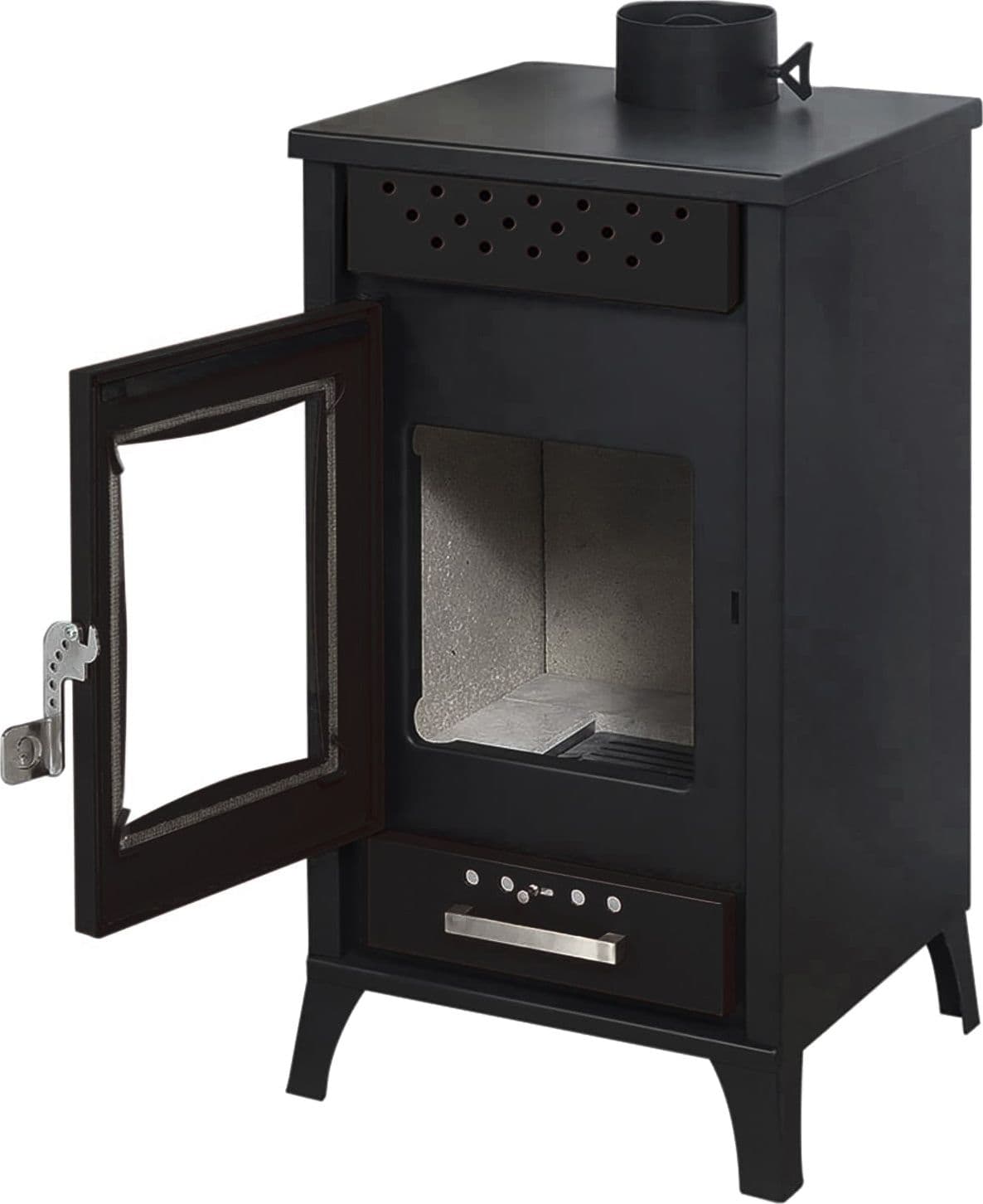 Stufa a legna "Efesto" 15 kW in acciaio verniciato caminetto h 91 cm Fai da te/Prodotti per la costruzione/Riscaldamento e raffreddamento/Sistemi mobili di climatizzazione/Riscaldamento/Stufe elettriche Decor Space - Altamura, Commerciovirtuoso.it