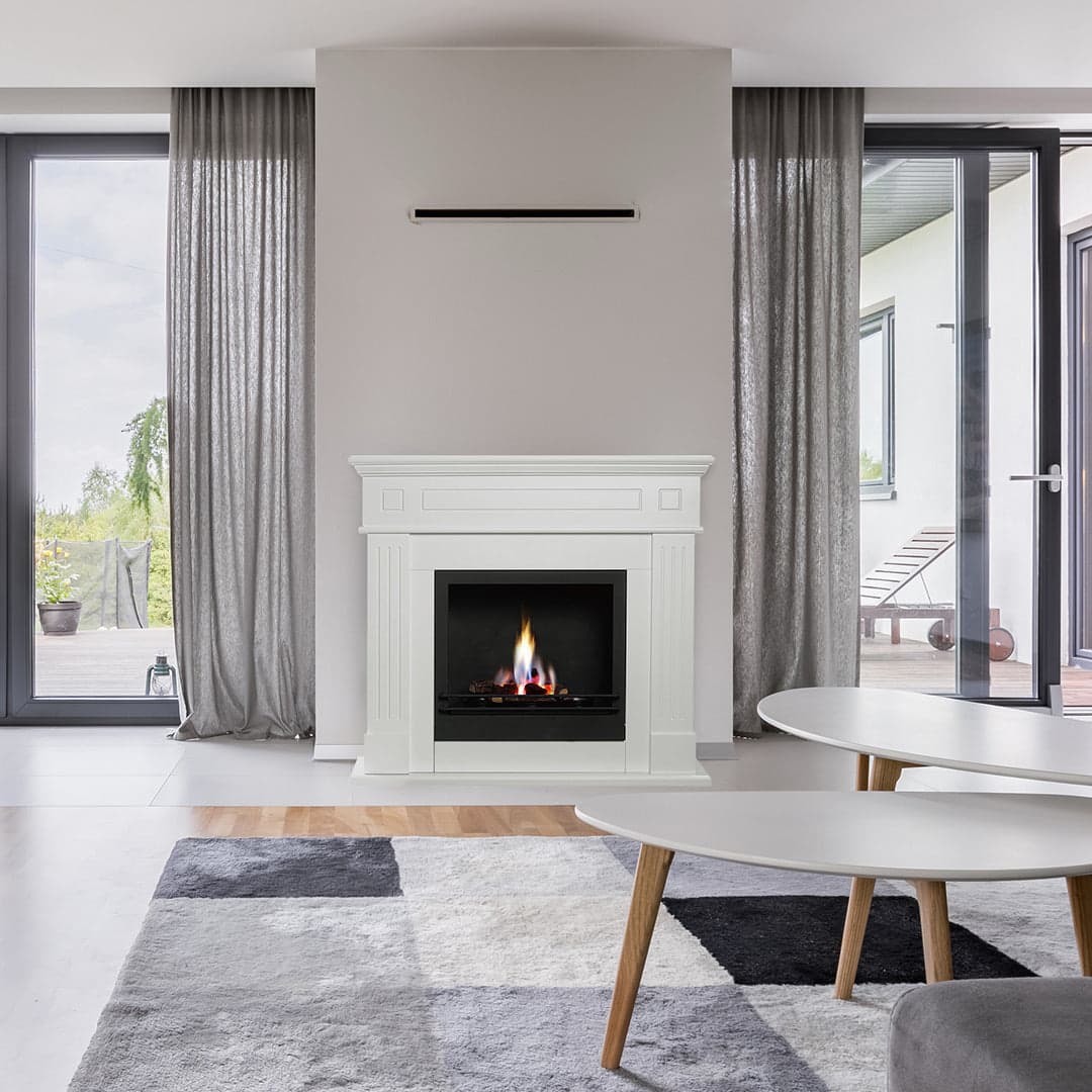 Camino a Bioetanolo da terra "Cambridge" in legno 3,5 Kw arredamento Moderno in Caminetti gel ed etanolo Decor Space - Altamura, commercioVirtuoso.it