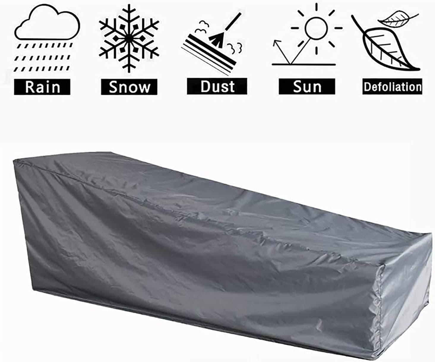 Telo di protezione Cover per lettino prendisole da Giardino e Piscina 200 cm in Coperture per set arredo giardino Decor Space - Altamura, commercioVirtuoso.it
