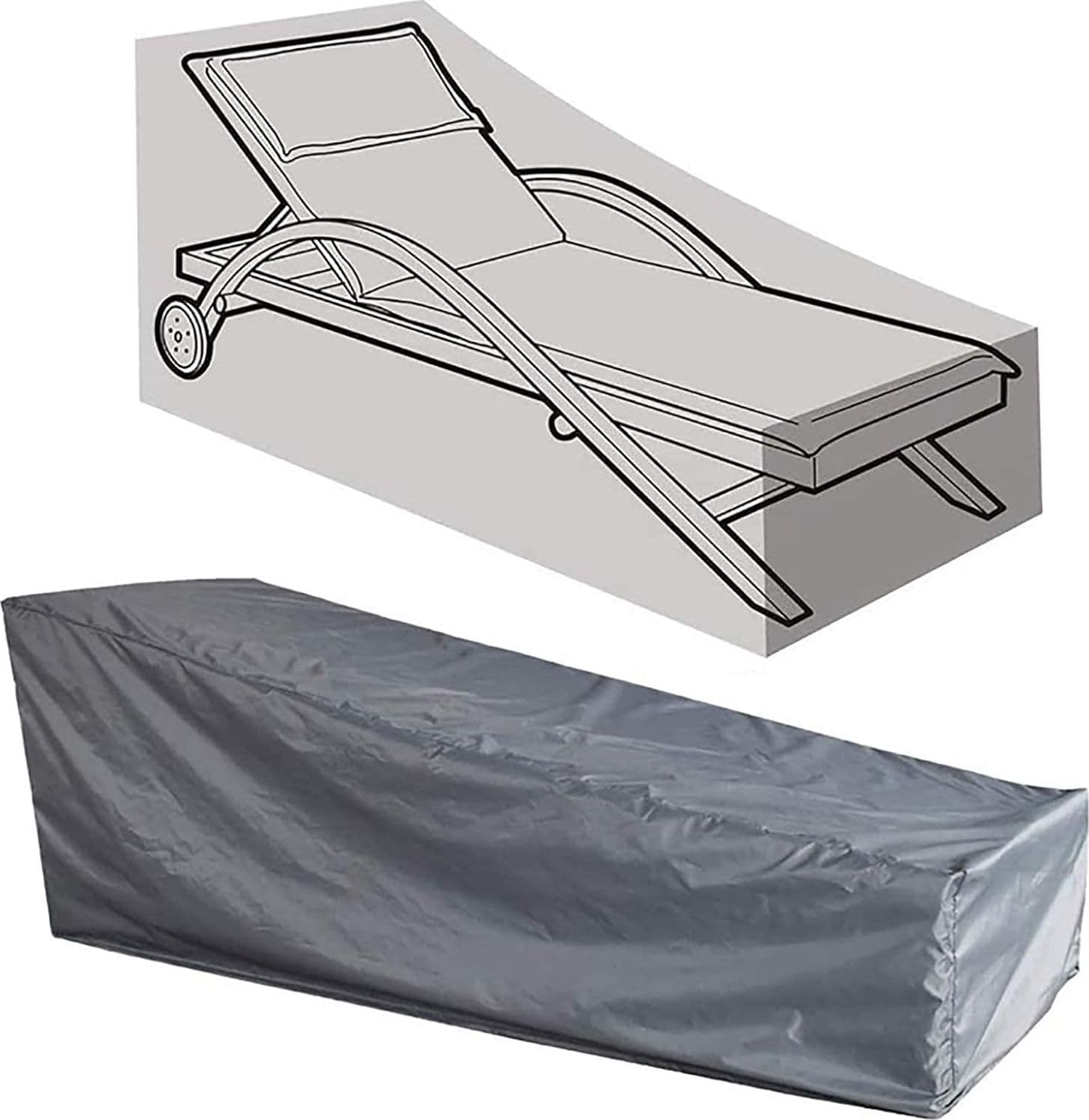 Telo di protezione Cover per lettino prendisole da Giardino e Piscina 200 cm in Coperture per set arredo giardino Decor Space - Altamura, commercioVirtuoso.it