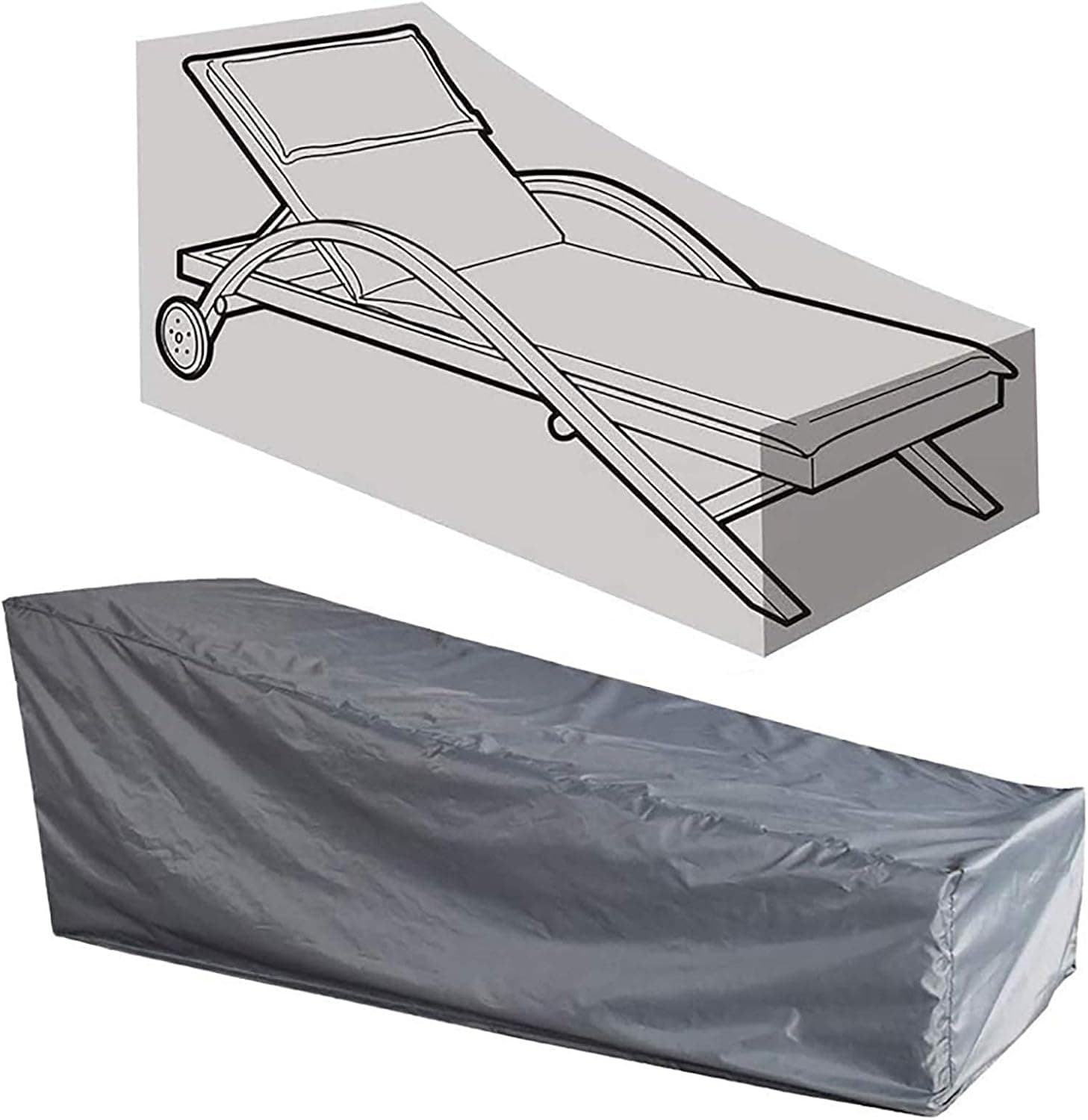 Telo di protezione Cover per lettino prendisole da Giardino e Piscina 200 cm in Coperture per set arredo giardino Decor Space - Altamura, commercioVirtuoso.it