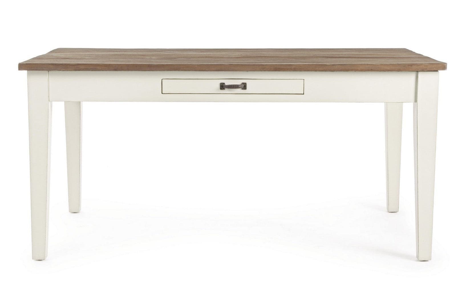 Tavolo rettangolare "Siena" con cassetti, struttura in legno Wadang, piano in teak in Tavoli da sala da pranzo Decor Space - Altamura, commercioVirtuoso.it