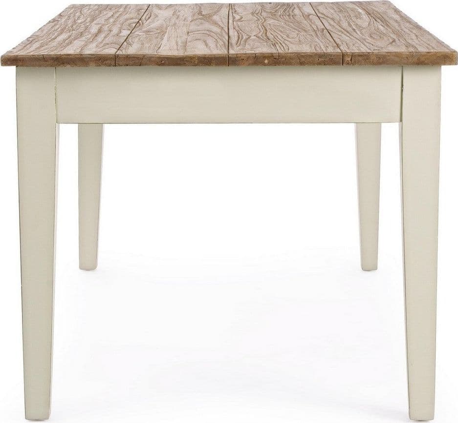 Tavolo rettangolare "Siena" con cassetti, struttura in legno Wadang, piano in teak in Tavoli da sala da pranzo Decor Space - Altamura, commercioVirtuoso.it