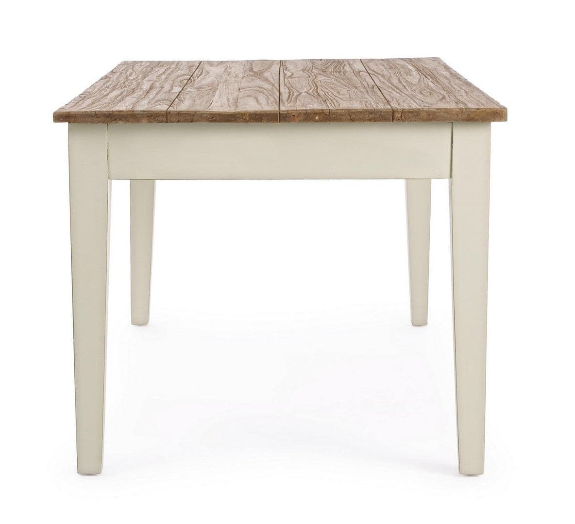 Tavolo rettangolare "Siena" con cassetti, struttura in legno Wadang, piano in teak in Tavoli da sala da pranzo Decor Space - Altamura, commercioVirtuoso.it