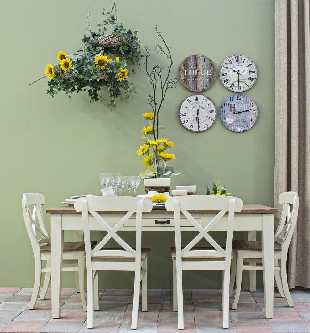 Tavolo rettangolare "Siena" con cassetti, struttura in legno Wadang, piano in teak in Tavoli da sala da pranzo Decor Space - Altamura, commercioVirtuoso.it