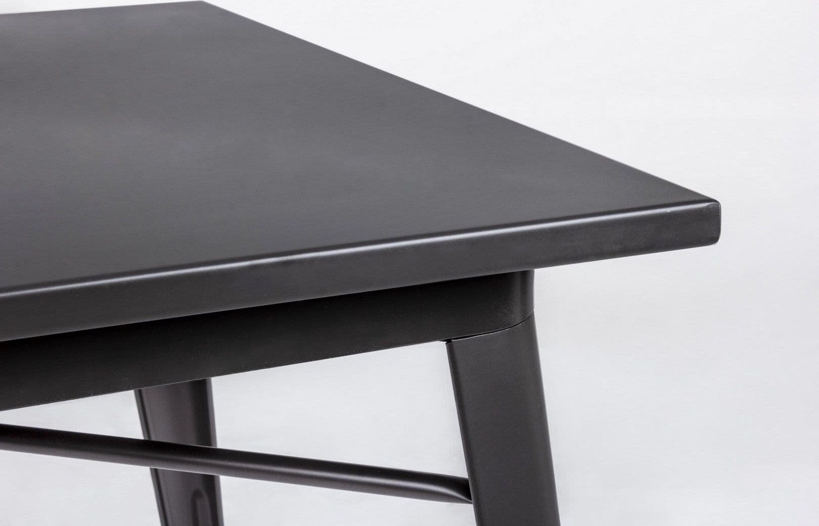 Tavolo quadrato Minnesota antracite in acciaio laminato da 80x80 cm Casa e cucina/Arredamento/Sala da pranzo/Tavoli da sala da pranzo Decor Space - Altamura, Commerciovirtuoso.it