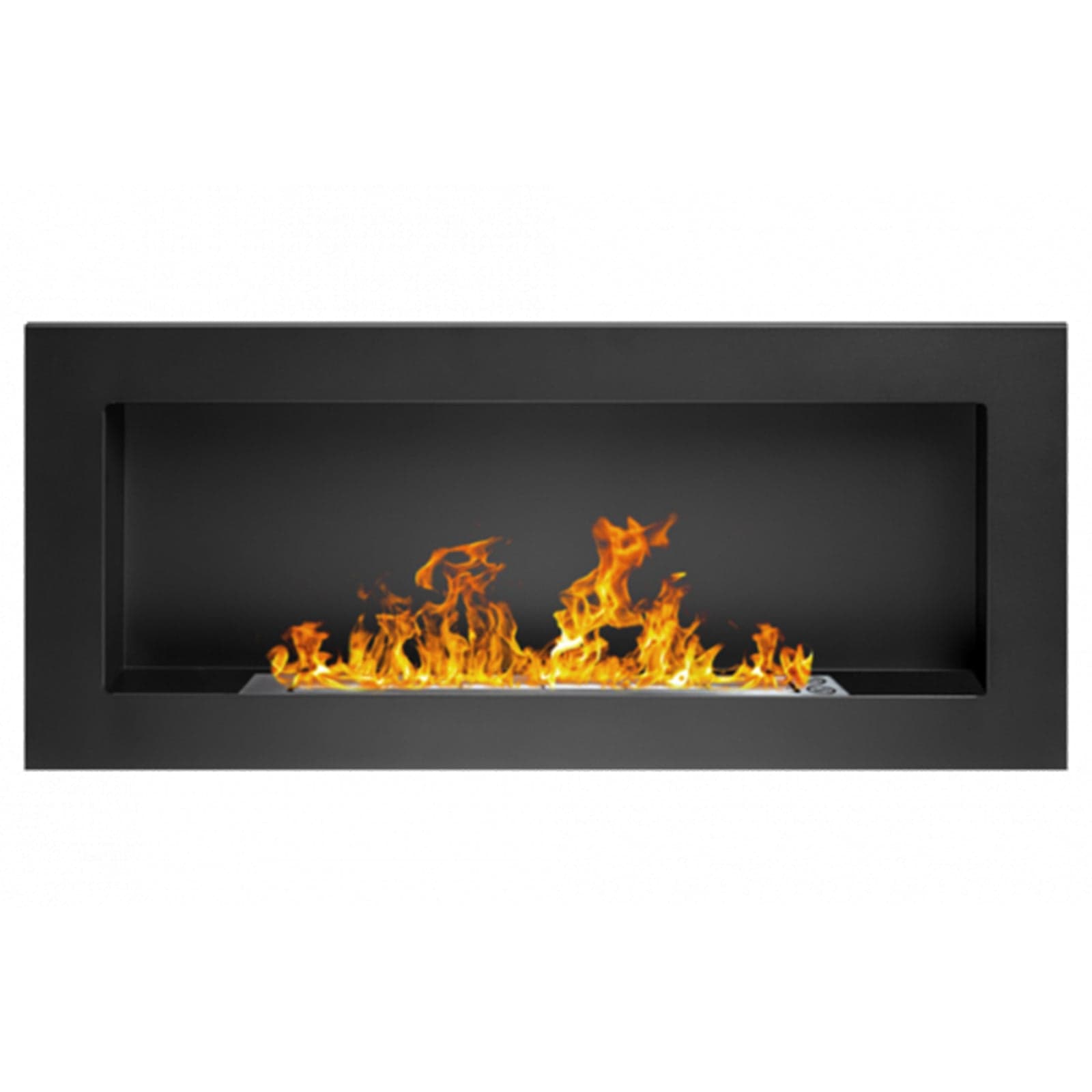 Camino a Bioetanolo da incasso "Lucca" in Acciaio da 2,5 Kw arredamento Moderno 90 cm in Caminetti gel ed etanolo Decor Space - Altamura, commercioVirtuoso.it