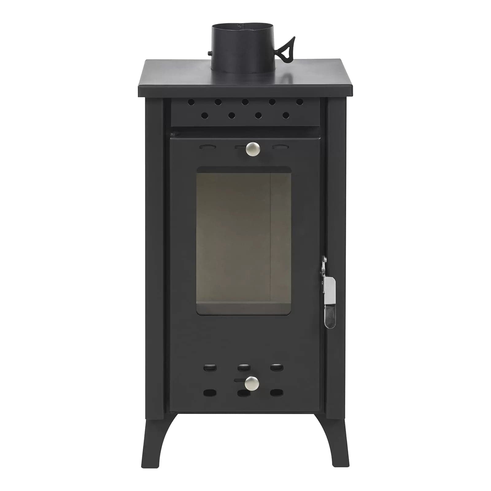 Stufa a legna "Ermes" 8,5 kW in acciaio verniciato caminetto h 74 cm in Stufe elettriche Decor Space - Altamura, commercioVirtuoso.it