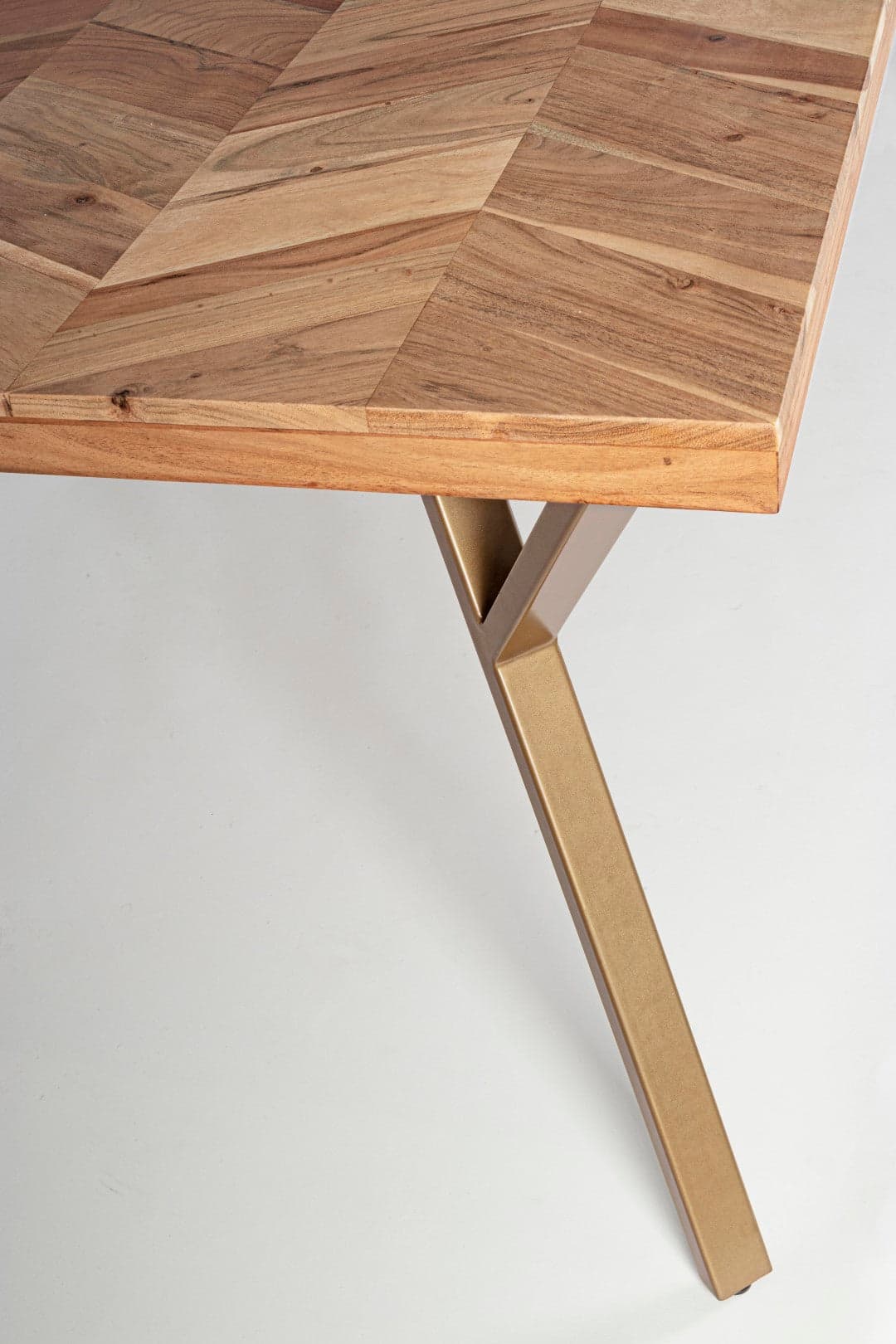Tavolo Raida rettangolare, con gambe, in legno di acacia, stile moderno in Tavoli da sala da pranzo Decor Space - Altamura, commercioVirtuoso.it