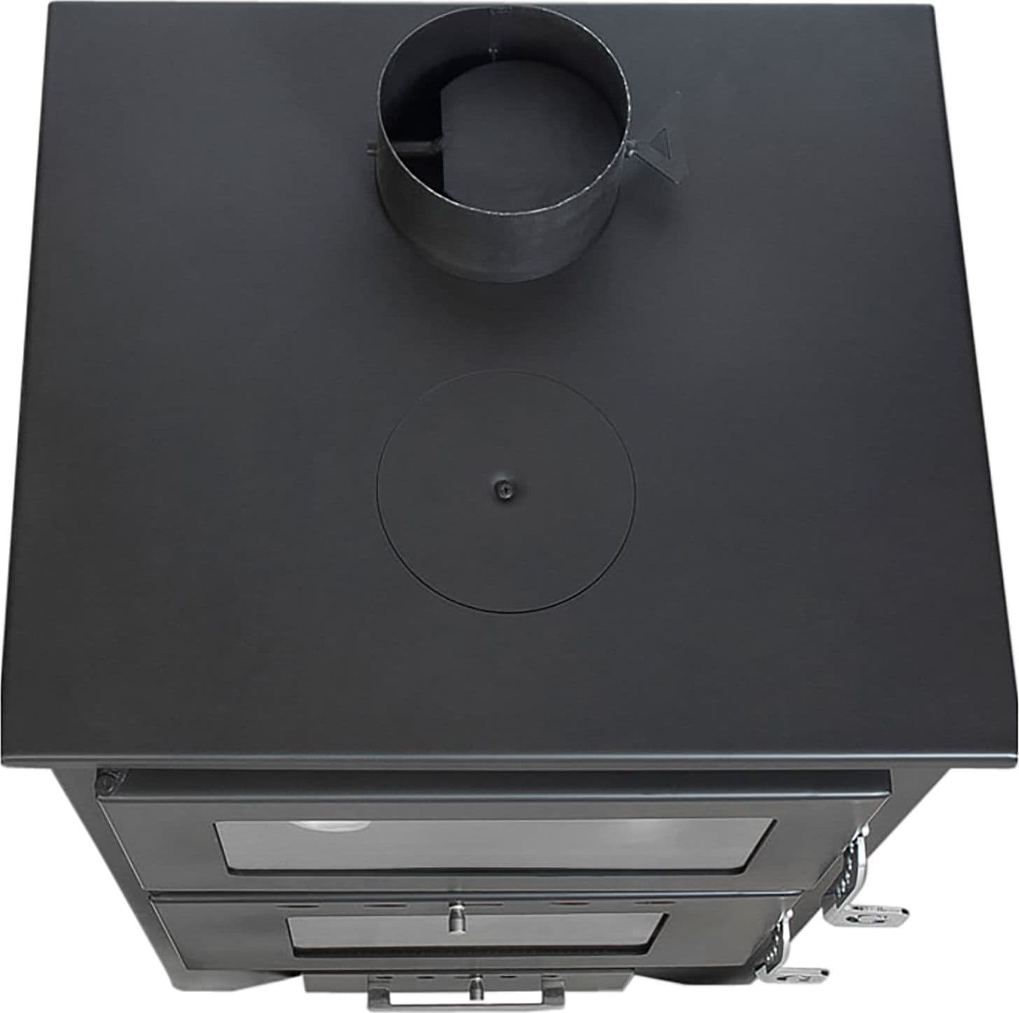 Stufa a legna "Apollo" 14,8 kw con forno in acciaio verniciato h 91 cm in Impianti di riscaldamento a combustibile solido Decor Space - Altamura, commercioVirtuoso.it