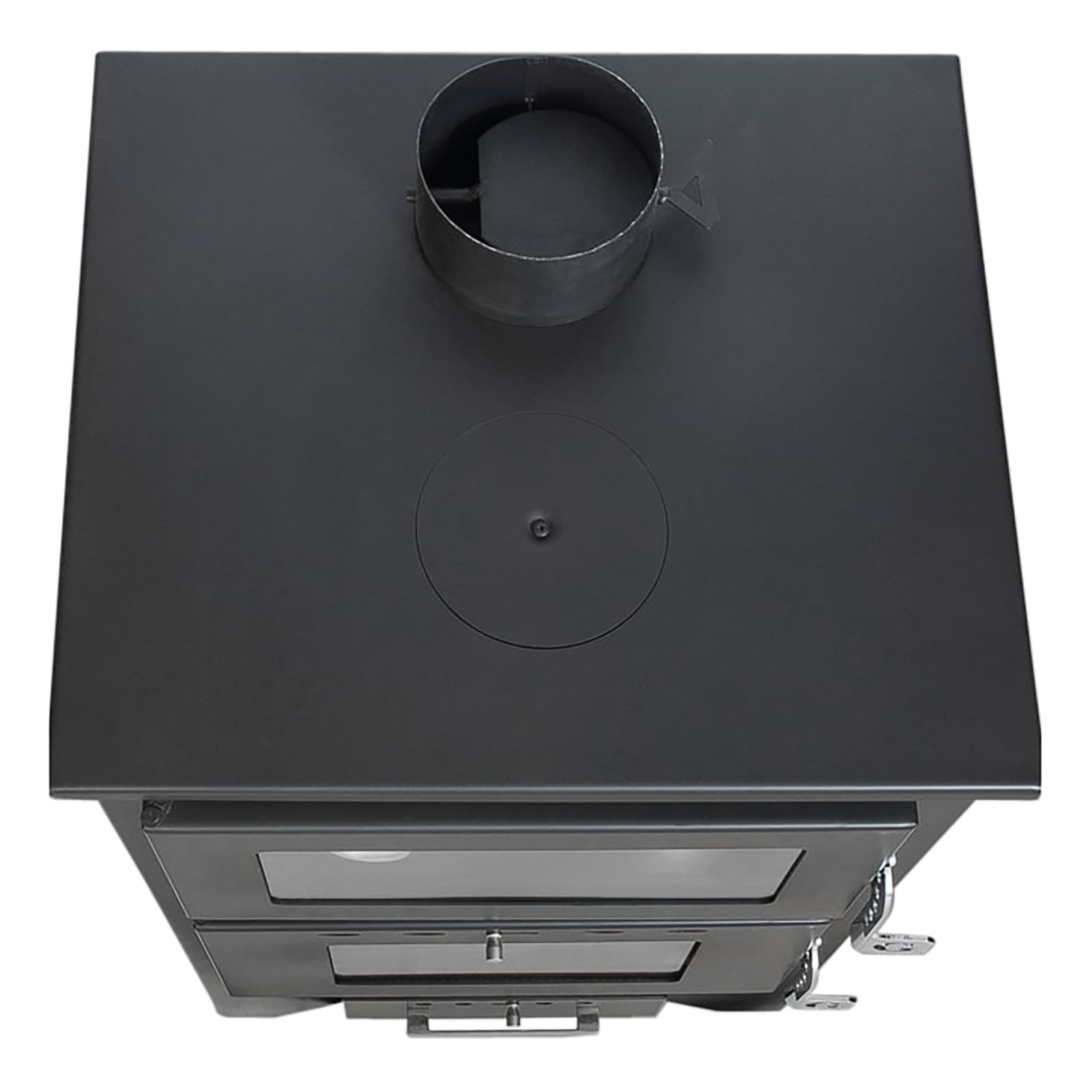 Stufa a legna "Apollo" 14,8 kw con forno in acciaio verniciato h 91 cm in Impianti di riscaldamento a combustibile solido Decor Space - Altamura, commercioVirtuoso.it