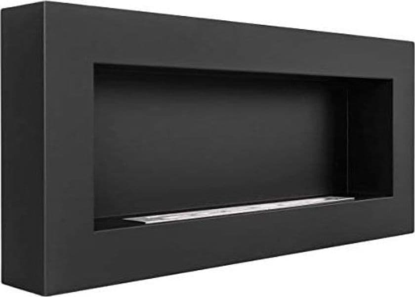 Camino a Bioetanolo da parete "Siena" in Acciaio da 2,5 Kw arredamento Moderno 90 cm in Caminetti gel ed etanolo Decor Space - Altamura, commercioVirtuoso.it