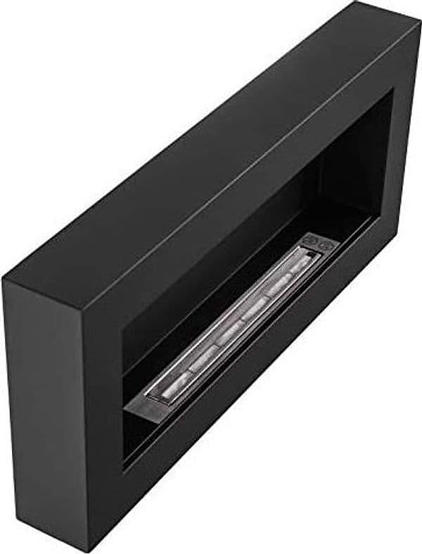 Camino a Bioetanolo da parete "Siena" in Acciaio da 2,5 Kw arredamento Moderno 90 cm in Caminetti gel ed etanolo Decor Space - Altamura, commercioVirtuoso.it
