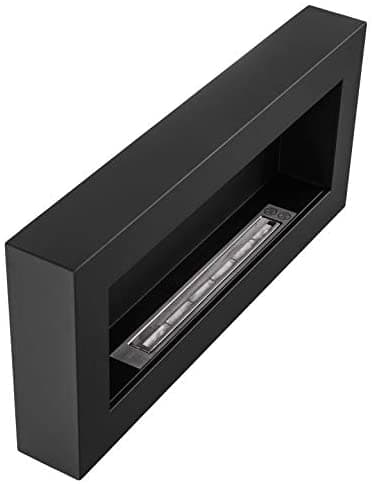 Camino a Bioetanolo da parete "Siena" in Acciaio da 2,5 Kw arredamento Moderno 90 cm in Caminetti gel ed etanolo Decor Space - Altamura, commercioVirtuoso.it