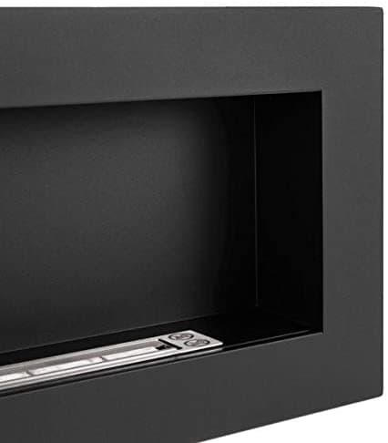 Camino a Bioetanolo da parete "Siena" in Acciaio da 2,5 Kw arredamento Moderno 90 cm in Caminetti gel ed etanolo Decor Space - Altamura, commercioVirtuoso.it