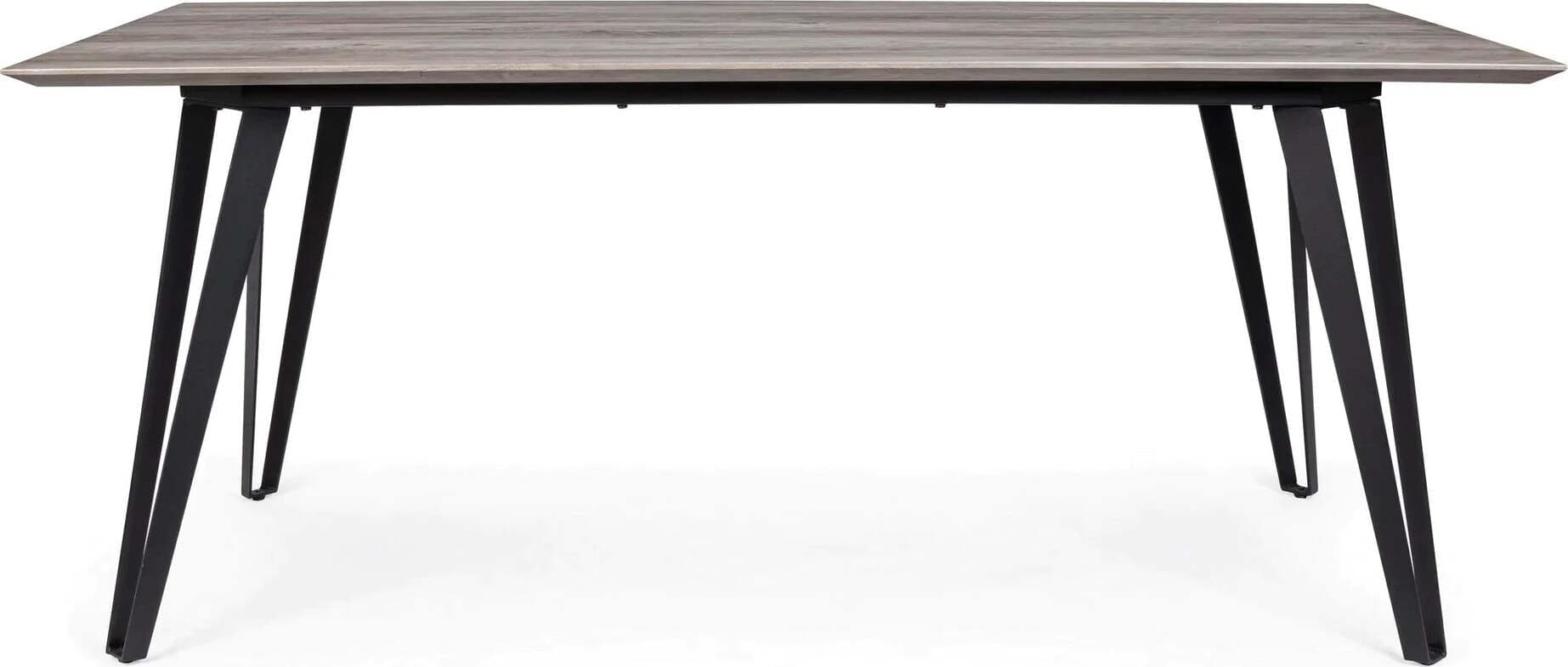 Tavolo Martin con gambe in acciaio, piano in MDF, 180 x 90 cm Casa e cucina/Arredamento/Sala da pranzo/Tavoli da sala da pranzo Decor Space - Altamura, Commerciovirtuoso.it