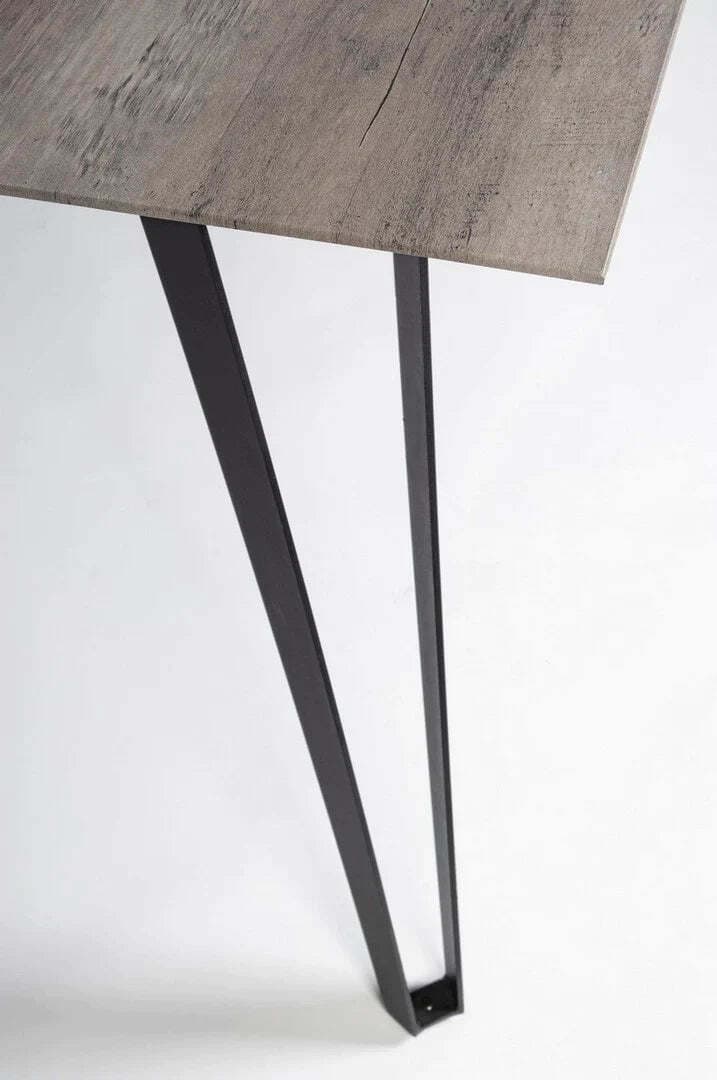 Tavolo Martin con gambe in acciaio, piano in MDF, 180 x 90 cm Casa e cucina/Arredamento/Sala da pranzo/Tavoli da sala da pranzo Decor Space - Altamura, Commerciovirtuoso.it
