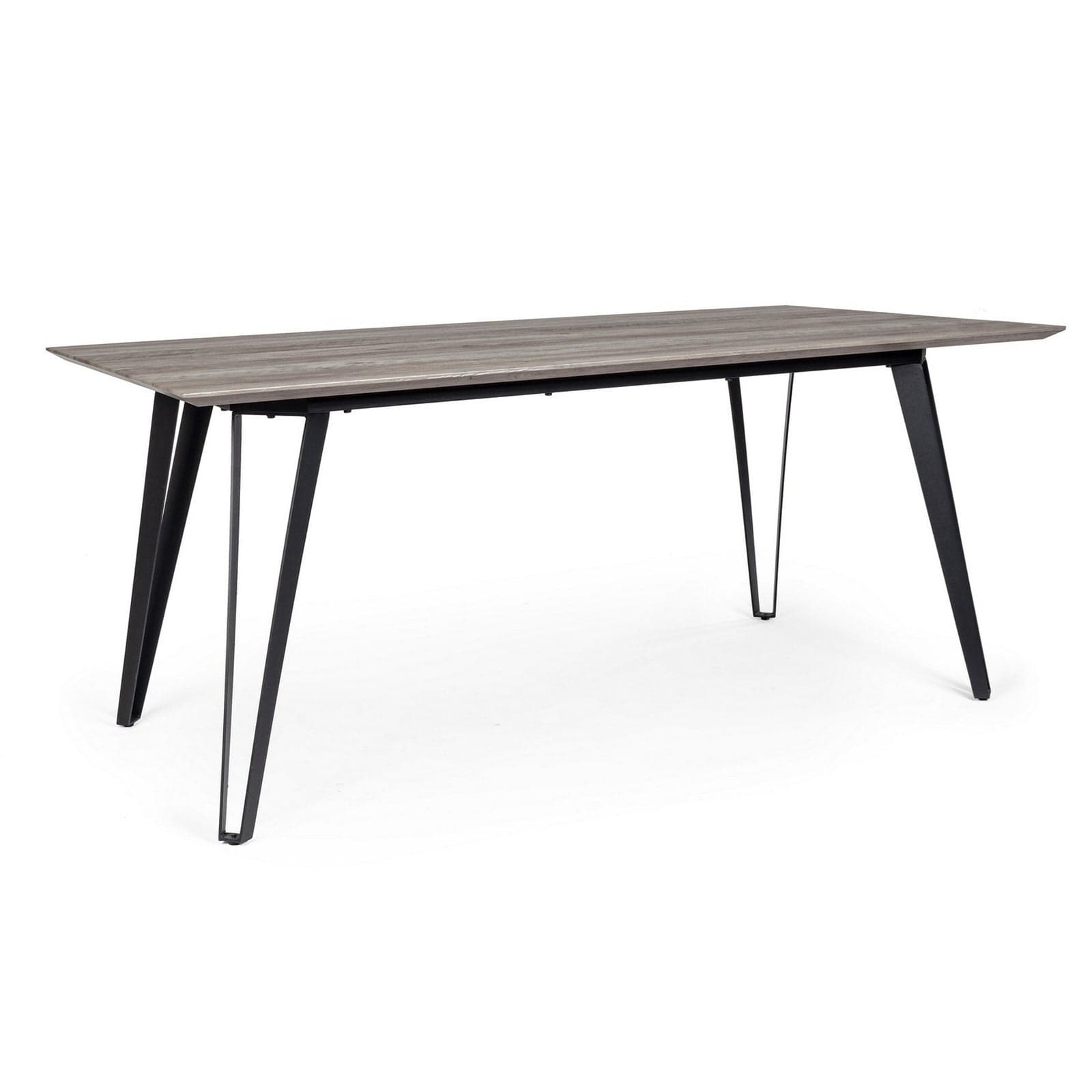 Tavolo Martin con gambe in acciaio, piano in MDF, 180 x 90 cm in Tavoli da sala da pranzo Decor Space - Altamura, commercioVirtuoso.it