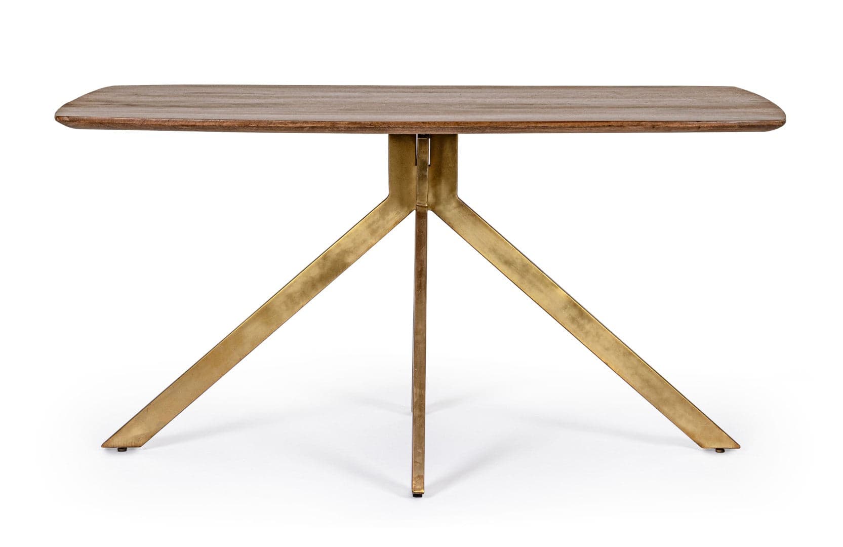 Tavolo Sherman rettangolare, con gambe, in legno di mango, stile vintage da 150 cm in Tavoli da sala da pranzo Decor Space - Altamura, commercioVirtuoso.it
