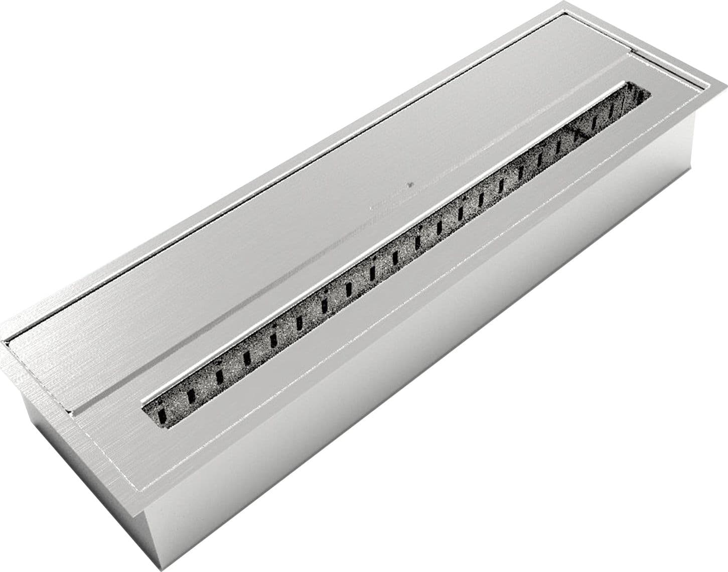 Bruciatore a Bioetanolo in Acciaio Inox serbatoio da incasso con lana di roccia da 4,5 lt 61 cm