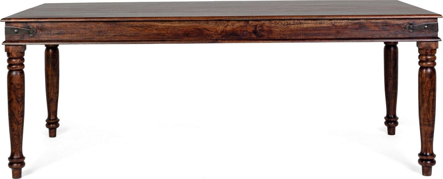 Tavolo Jaipur rettangolare, con gambe, piano in legno massiccio, stile fusion in Tavoli da sala da pranzo Decor Space - Altamura, commercioVirtuoso.it
