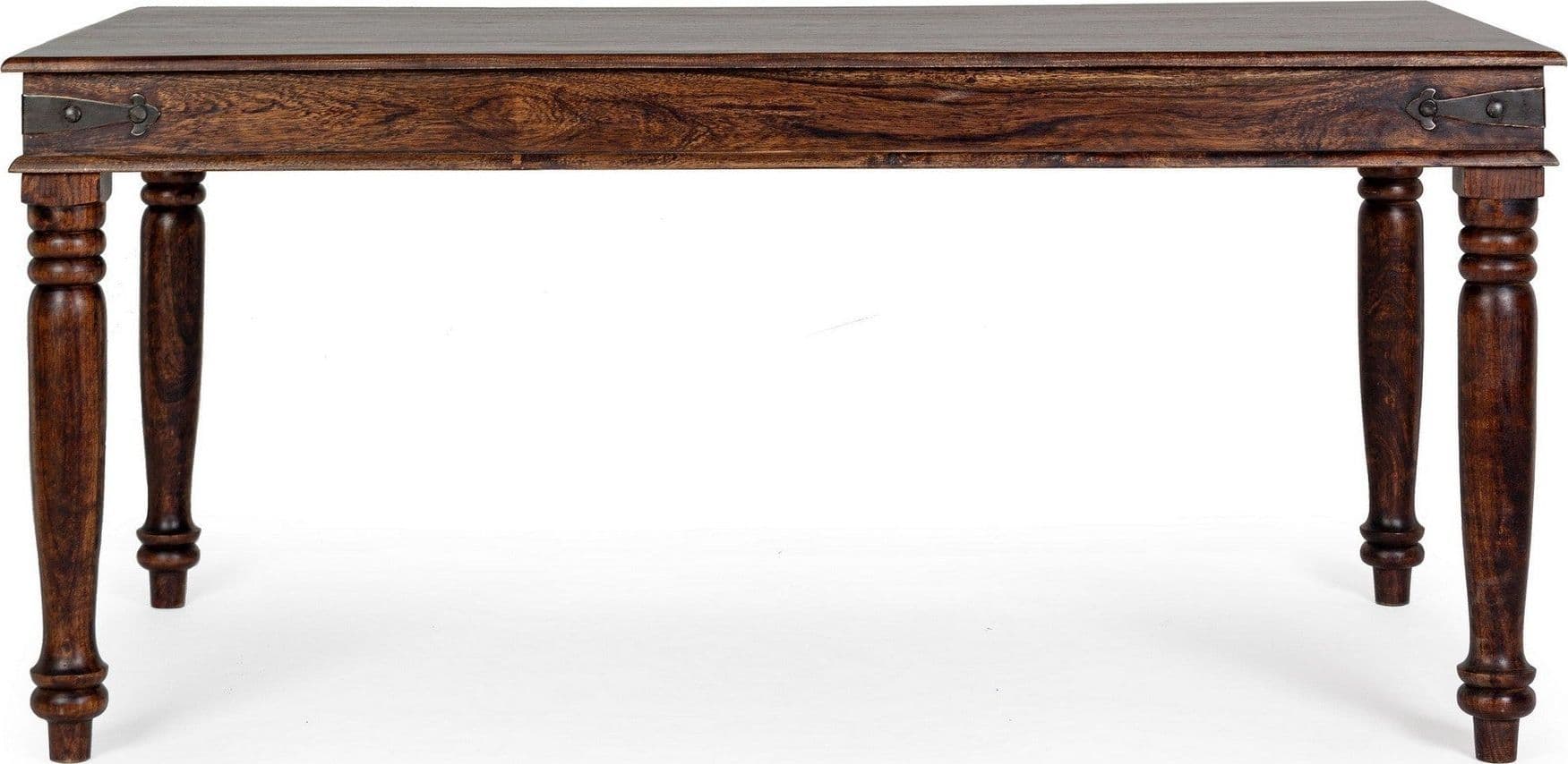 Tavolo Jaipur rettangolare, con gambe, piano in legno massiccio, stile fusion in Tavoli da sala da pranzo Decor Space - Altamura, commercioVirtuoso.it