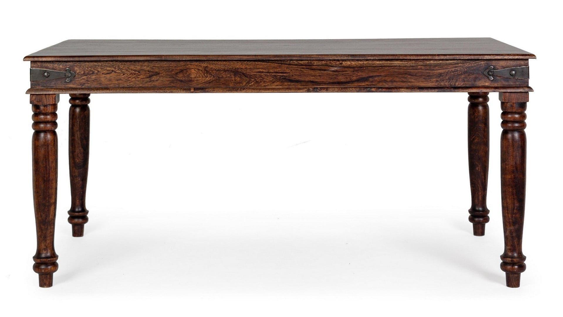 Tavolo Jaipur rettangolare, con gambe, piano in legno massiccio, stile fusion in Tavoli da sala da pranzo Decor Space - Altamura, commercioVirtuoso.it