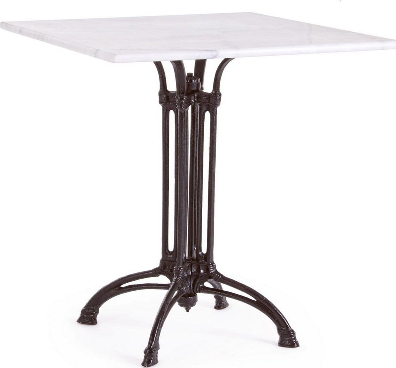 Tavolo Loren elegante, con struttura in lega di acciaio, piano in marmo - 13