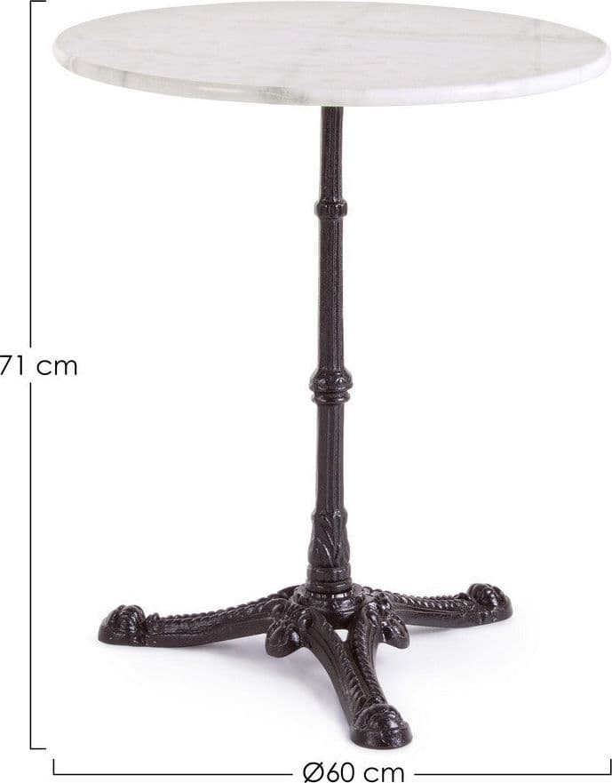 Tavolo Loren elegante, con struttura in lega di acciaio, piano in marmo in Tavoli da sala da pranzo Decor Space - Altamura, commercioVirtuoso.it