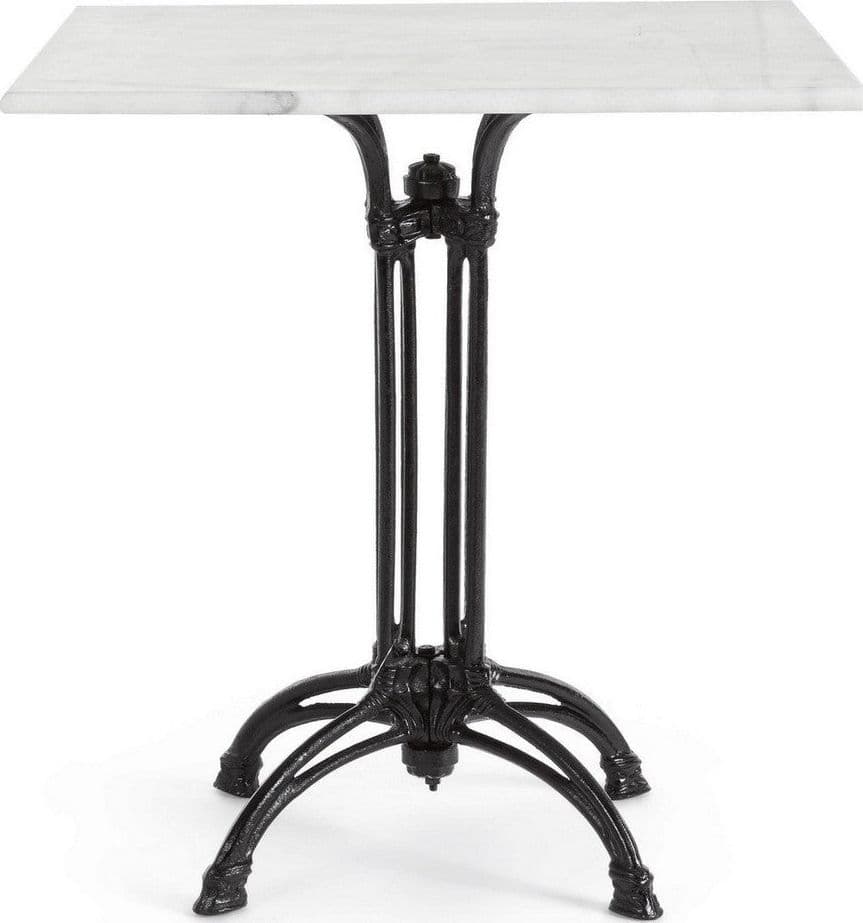 Tavolo Loren elegante, con struttura in lega di acciaio, piano in marmo in Tavoli da sala da pranzo Decor Space - Altamura, commercioVirtuoso.it