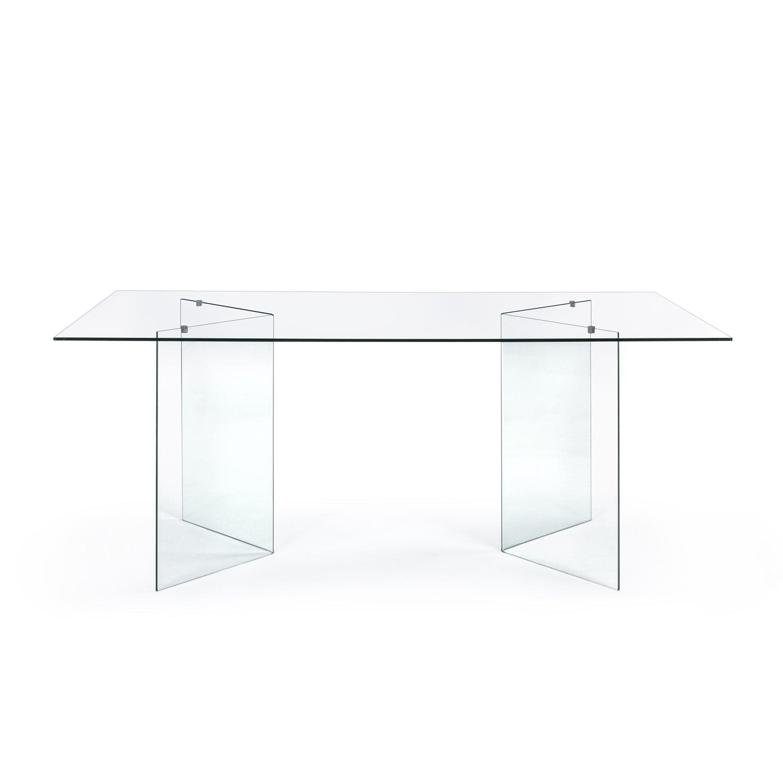 Tavolo "Iride" porta PC con struttura in vetro trasparente Scrivania 180 X 90 cm per ufficio e cameretta in Tavoli da sala da pranzo Decor Space - Altamura, commercioVirtuoso.it