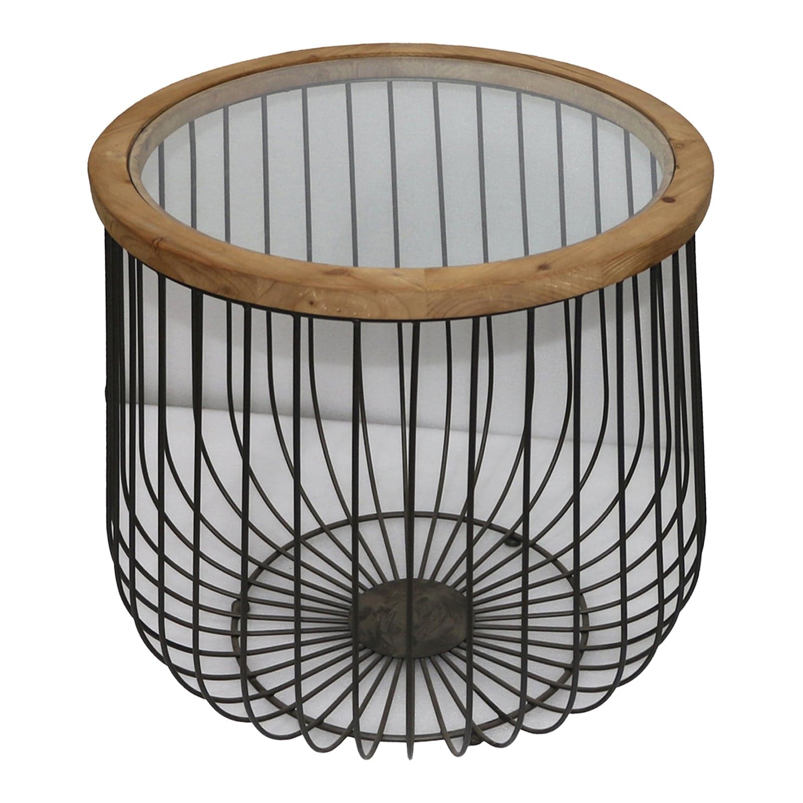 Tavolini in legno e vetro per arredamento interno ed esterno, set da 2 in Console e tavoli da divano Decor Space - Altamura, commercioVirtuoso.it