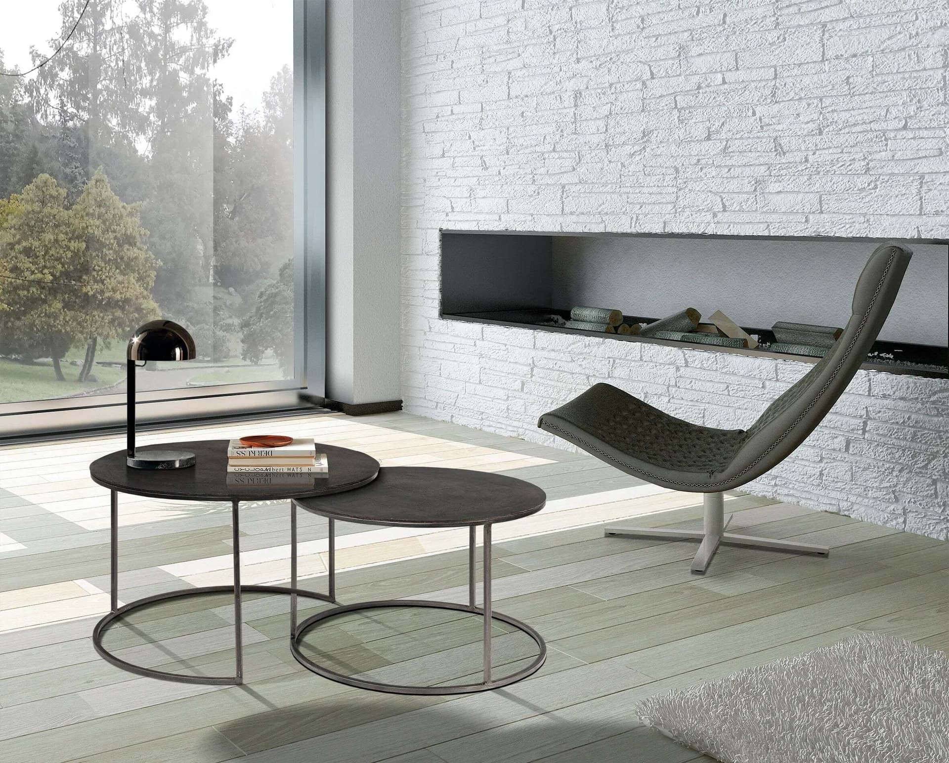 Tavolini Da Salotto Moderno in Metallo Anticato H 44 Cm Prodotto Artigianale Casa e cucina/Arredamento/Soggiorno/Tavoli e tavolini/Console e tavoli da divano Decor Space - Altamura, Commerciovirtuoso.it