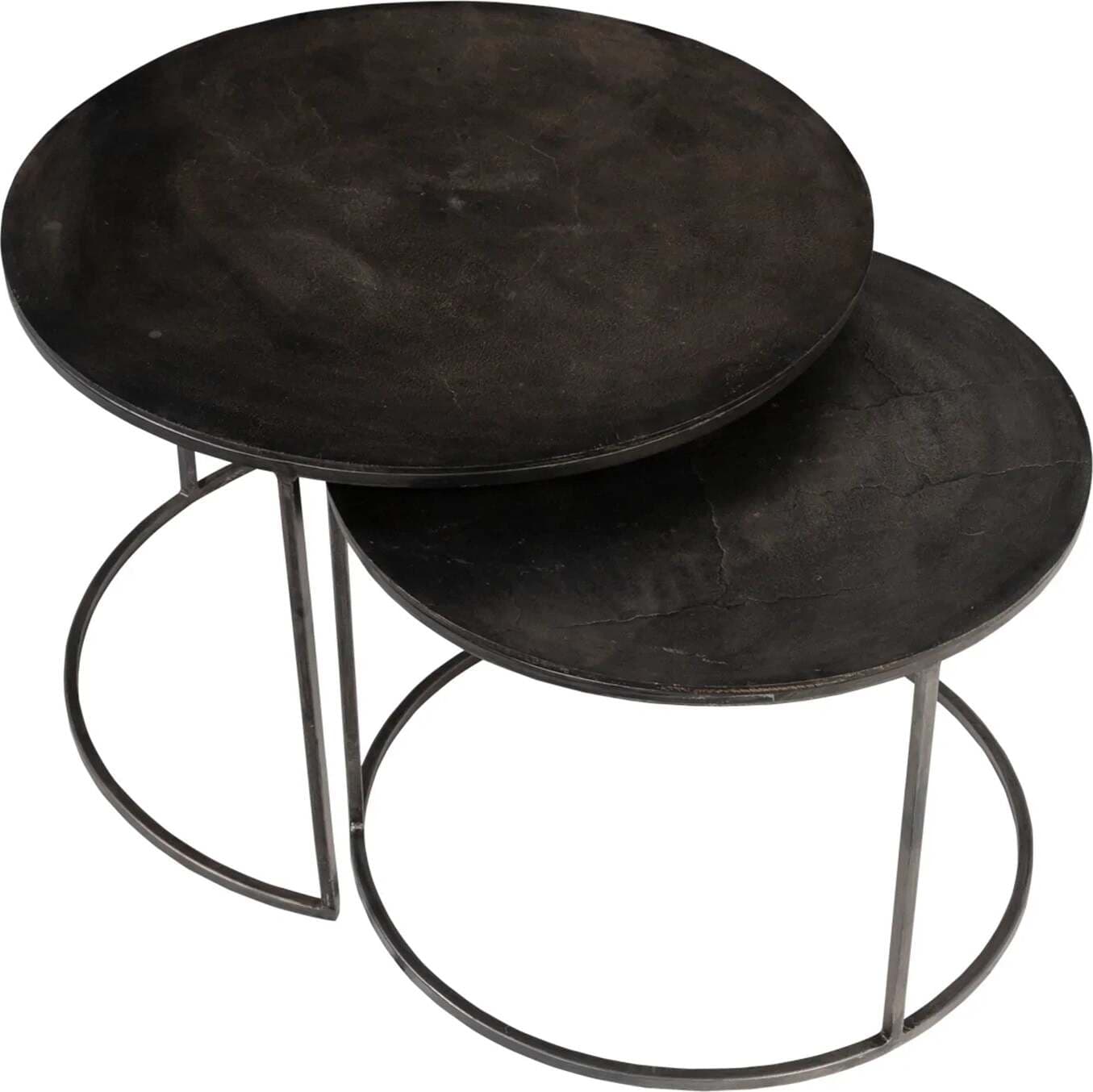 Tavolini Da Salotto Moderno in Metallo Anticato H 44 Cm Prodotto Artigianale Casa e cucina/Arredamento/Soggiorno/Tavoli e tavolini/Console e tavoli da divano Decor Space - Altamura, Commerciovirtuoso.it