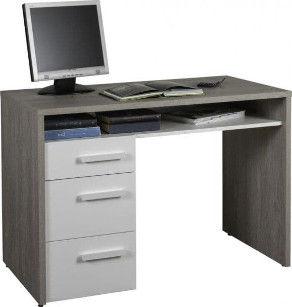 Scrivania con cassetti in legno da ufficio e stanzetta 110 cm postazione porta pc in Scrivanie Decor Space - Altamura, commercioVirtuoso.it