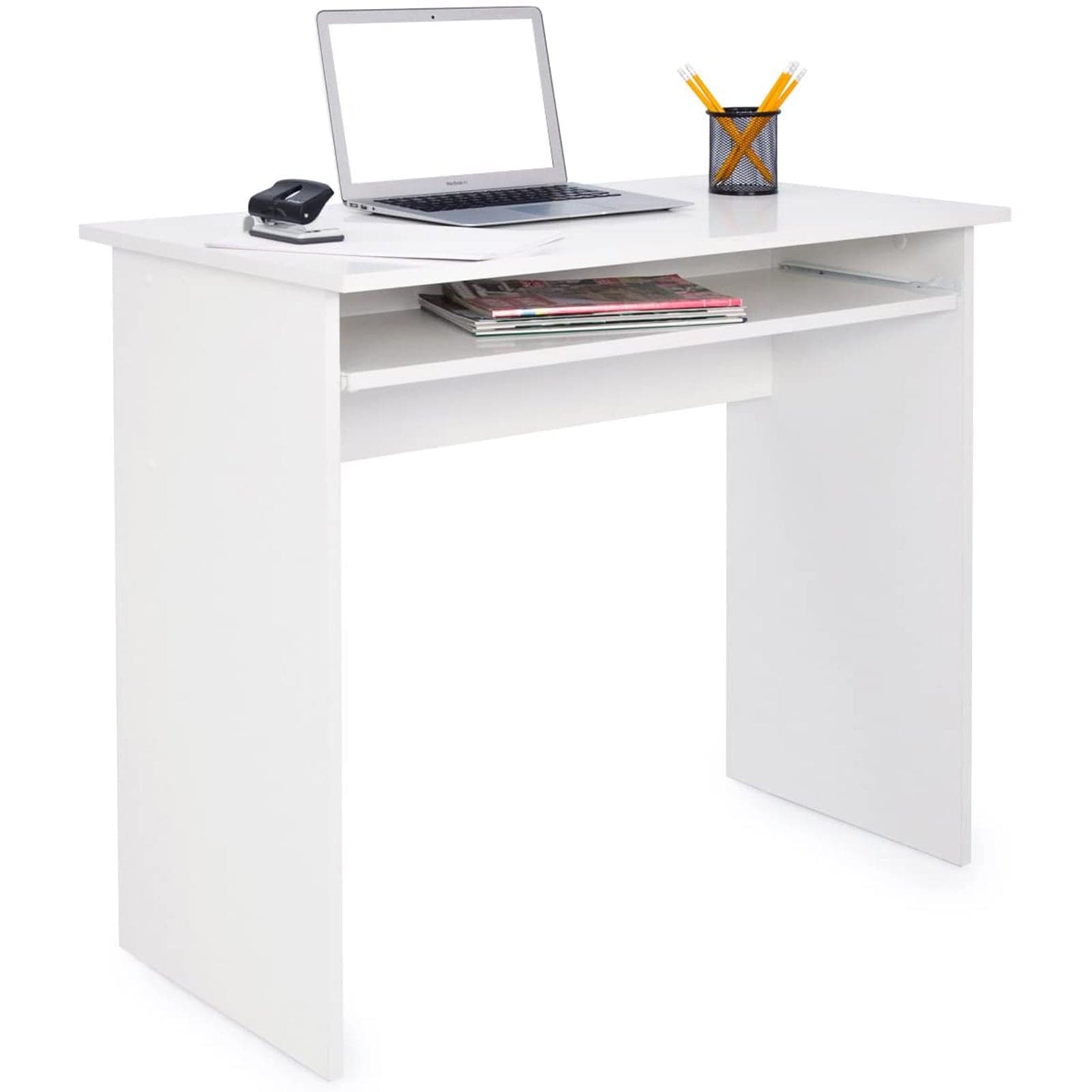 Scrivania con vano estraibile 81 x 52 cm postazione porta PC per cameretta Made in Italy in Scrivanie Decor Space - Altamura, commercioVirtuoso.it
