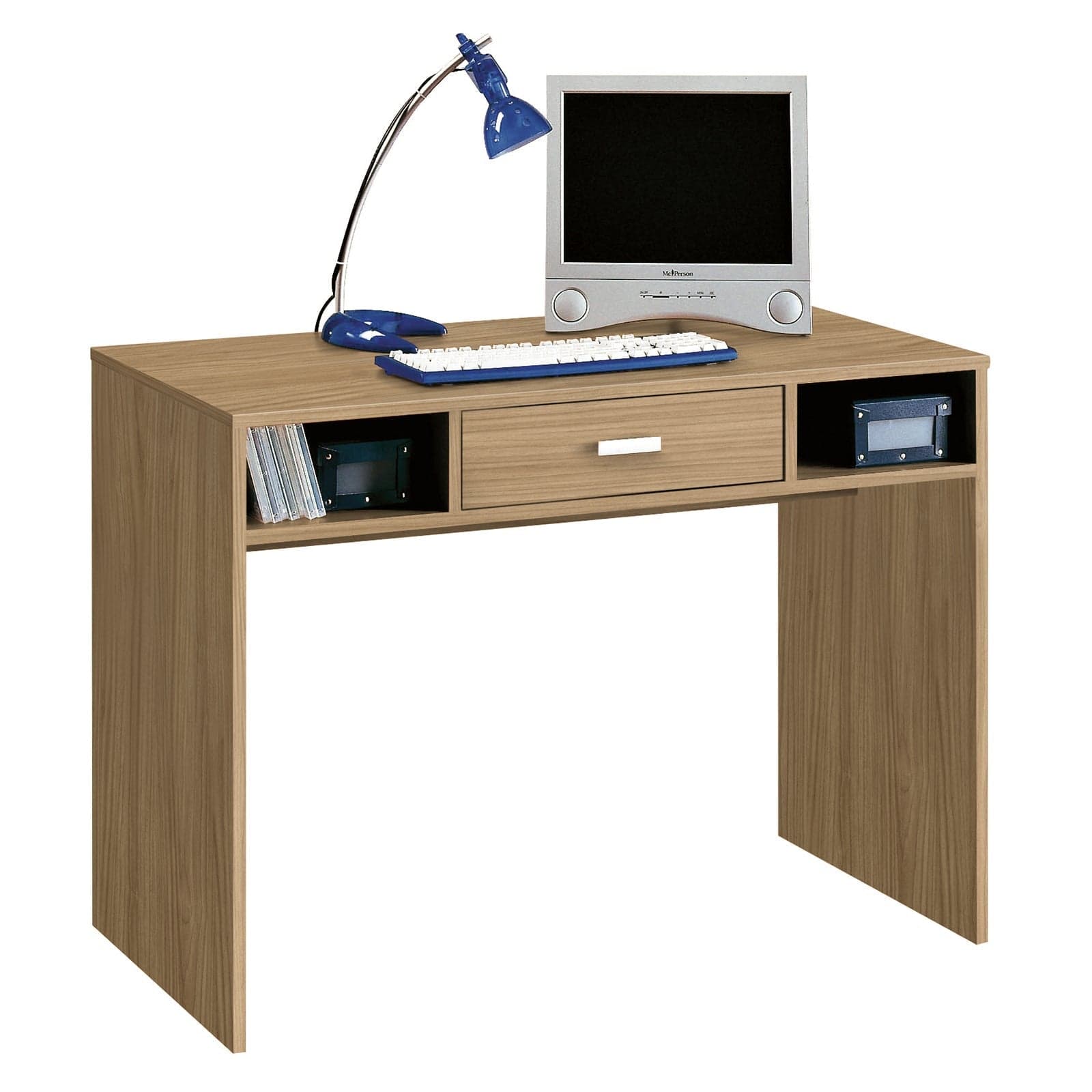 Scrivania con 1 cassetto 104 x 52 cm postazione porta PC per cameretta Made in Italy in Postazioni di lavoro per computer Decor Space - Altamura, commercioVirtuoso.it