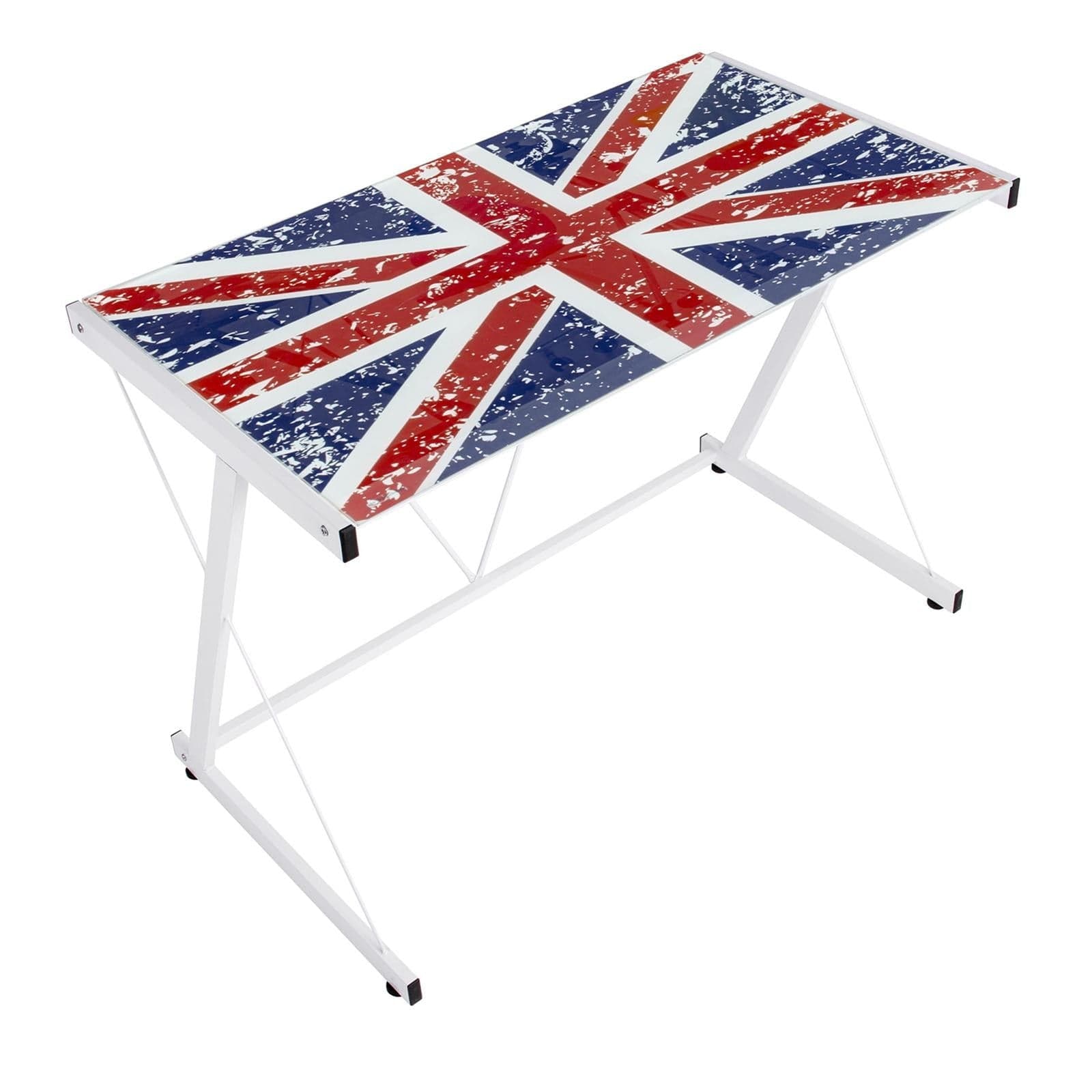 Scrivania english bandiera inghilterra per computer porta pc in vetro da cameretta bambino 90 cm in Postazioni di lavoro per computer Decor Space - Altamura, commercioVirtuoso.it